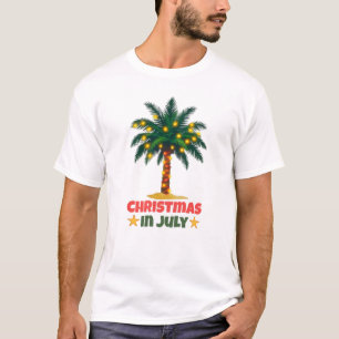 Kerstmis in juli t-shirt