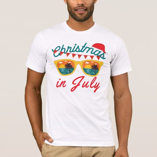 Kerstmis in juli t-shirt (Voorkant)