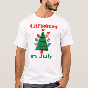 Kerstmis in juli t-shirt