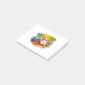 Kerstmis in juli T-shirt Funny Santa Summer Beach Post-it® Notes (Schuin)
