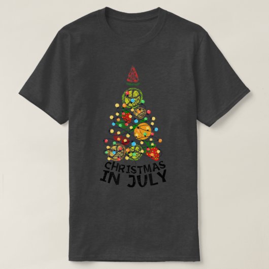 Kerstmis in juli T-shirt kerstboom zomerMan W (Design voorkant)