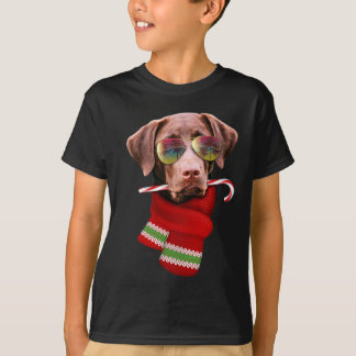 Kerstmis In Juli T-shirt Labrador Zonnebril Hond L