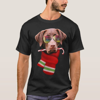 Kerstmis In Juli T-shirt Labrador Zonnebril Hond L