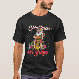 Kerstmis in juli T-shirt Santa Claus Beach Play G