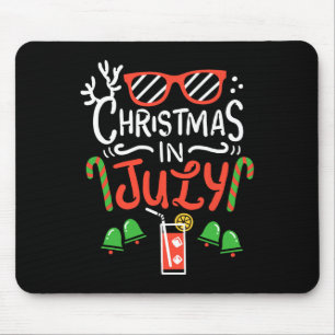 Kerstmis In Juli T-shirt Zomer Strand Vakantie Muismat
