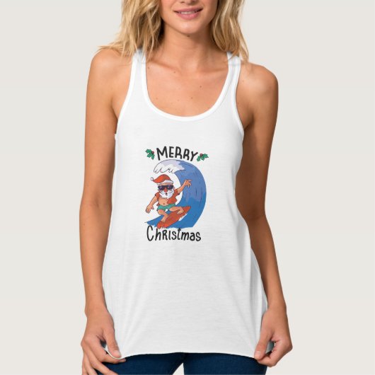 Kerstmis in juli tanktop (Voorkant)