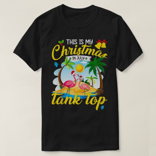 Kerstmis in juli Tanktop Funny Beach Summer Chri (Design voorkant)