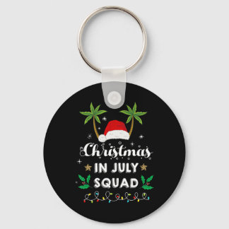 Kerstmis In Juli Team Funny Zomer Xmas Kerstman Ho Sleutelhanger