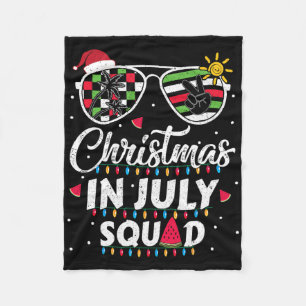 Kerstmis In Juli Team Funny Zomer Xmas Mannen Vrou Fleece Deken