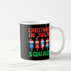 Kerstmis In Juli Team Ijslolly Crew Kerstman Hoed  Koffiemok