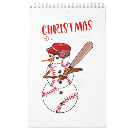 Kerstmis in juli Teenslipper Summer Vacking Beach Kalender (Hoes)