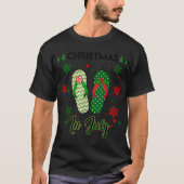 Kerstmis in juli Teenslipper Summer Vacking Beach T-shirt (Voorkant)