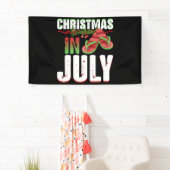 Kerstmis in juli Teenslippers zomervakantiebroodje Spandoek (Insitu)