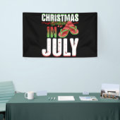 Kerstmis in juli Teenslippers zomervakantiebroodje Spandoek (Beurs)