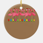 Kerstmis in juli tijdens de kruisvlucht met valstr keramisch ornament (Achterkant)