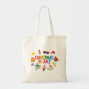 Kerstmis in juli tote bag