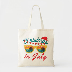 Kerstmis in juli tote bag