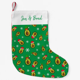Kerstmis in juli Tropische avocado's Print Kleine Kerstsok