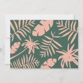 Kerstmis in juli tropische palmboom modern feestdagenkaart (Achterkant)