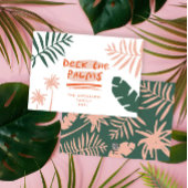 Kerstmis in juli tropische palmboom modern feestdagenkaart