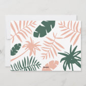 Kerstmis in juli tropische palmboom moderne foto feestdagenkaart (Achterkant)