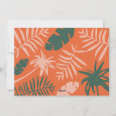 Kerstmis in juli tropische palmboom moderne foto feestdagenkaart (Achterkant)