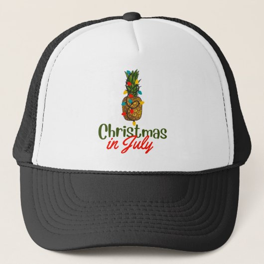 Kerstmis in juli trucker pet (Voorkant)