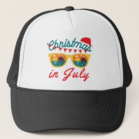 Kerstmis in juli trucker pet (Voorkant)
