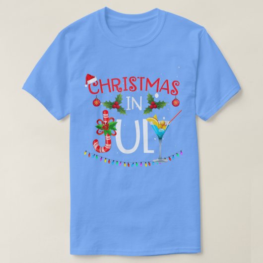 Kerstmis in juli TSummer Beach Vacation T-shirt (Design voorkant)