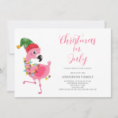 Kerstmis in juli uitnodiging (Voorkant)