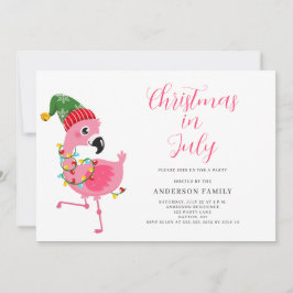 Kerstmis in juli uitnodiging
