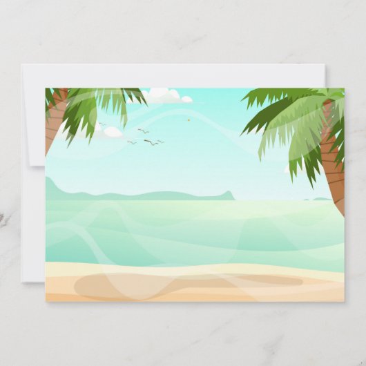 Kerstmis in juli Uitnodiging (Achterkant)