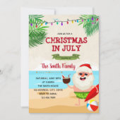 Kerstmis in juli uitnodiging (Voorkant)