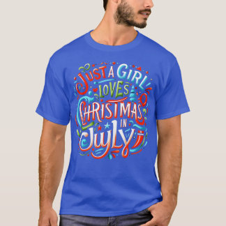 Kerstmis in juli Vibes Omarm de feestelijke geest T-shirt