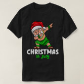 Kerstmis in juli viering zomer v t-shirt (Design voorkant)