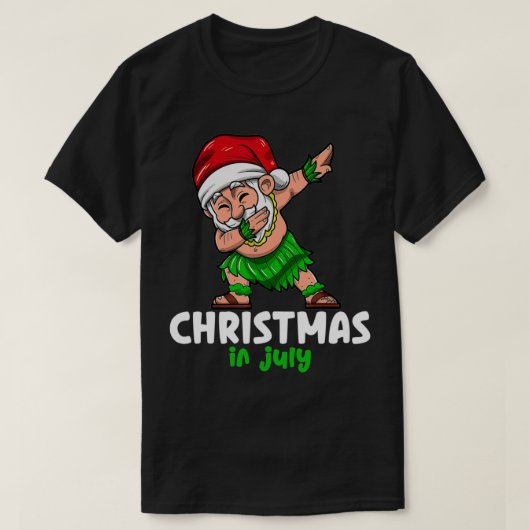 Kerstmis in juli viering zomer v t-shirt (Design voorkant)