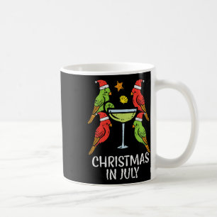 Kerstmis in juli Vogels Papegaaien Zomer Kerst Vro Koffiemok