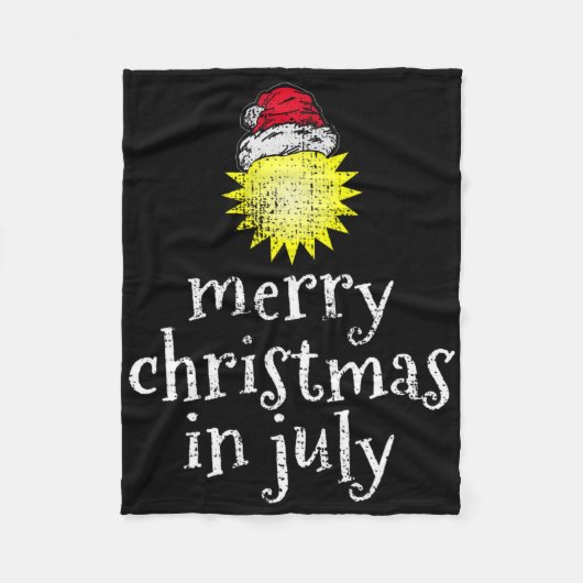 Kerstmis in juli vrolijke kerst grappig fleece deken (Voorkant)
