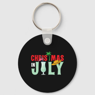 Kerstmis in juli vrolijke kerst zomer grappige Sin Sleutelhanger