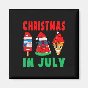 Kerstmis in juli watermeloen ijslolly's Xmas kerst Magneet