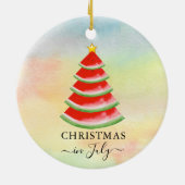 Kerstmis in juli Watermeloen Keramisch Ornament (Achterkant)