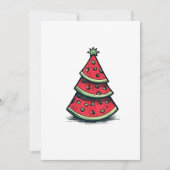 Kerstmis in juli Watermeloen Kerstboom Kaart (Voorkant)