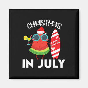Kerstmis in juli watermeloen Kerstboom zomer Magneet
