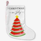 Kerstmis in juli Watermeloen Kerstkous Kleine Kerstsok (Voorkant)