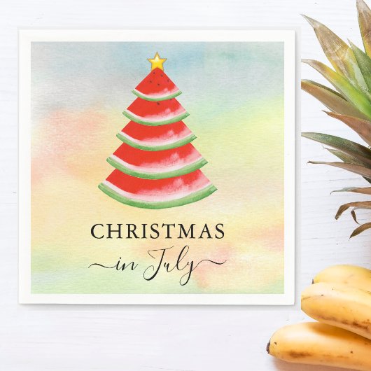 Kerstmis in juli Watermeloen Servet