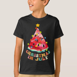 Kerstmis In Juli Watermeloen T-shirt Grappige Zome