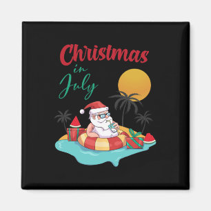 Kerstmis In Juli Watermeloen Xmas Palm Zomer Manne Magneet