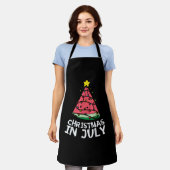 Kerstmis in juli Watermeloen zomer Schort (Gedragen)