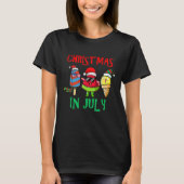 Kerstmis in juli Watermelon Ice Poppen Kerstmis H T-shirt (Voorkant)