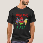 Kerstmis in juli Watermelon Ice Poppen Kerstmis H T-shirt (Voorkant)